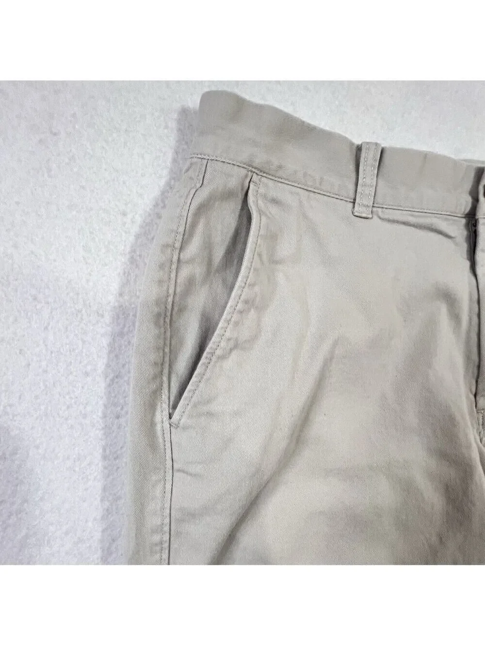 J. Crew Stretch Chino Pants Mens 34x30 Beige Athletic Fit Flex